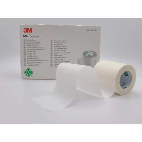 3M Micropore WHITE 5cm Box of 6 - REF: 1530-2 1