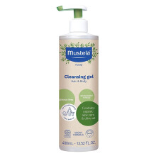 Mustela Bio Organic Cleansing Gel Gentle and Natural Cleansing Gel for Baby and Family, Certified Organic 400ml