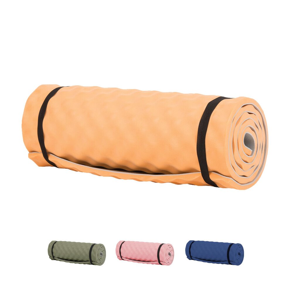 Highlander Foam Roll Camping Mat - Lightweight, Durable Sleeping Mat Perfect for Camping, Hiking and Fishing - 38mm Thick - Comfortable, Compact and