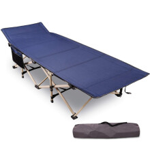 REDCAMP Folding Camping Beds for adults, 28" Extra Wide Heavy Duty Sturdy Camp Bed Portable, Stronge Thicker Tubes Sleeping Cot Outdoor Travel Office