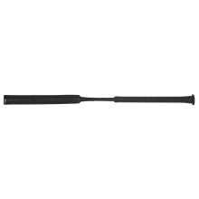LeMieux Le Baton Short Horse Whip in Black with Grooved Rubber Grip Handle, Shock Absorbing Gel End Pad for Jumping & General Purpose - Short 57cm