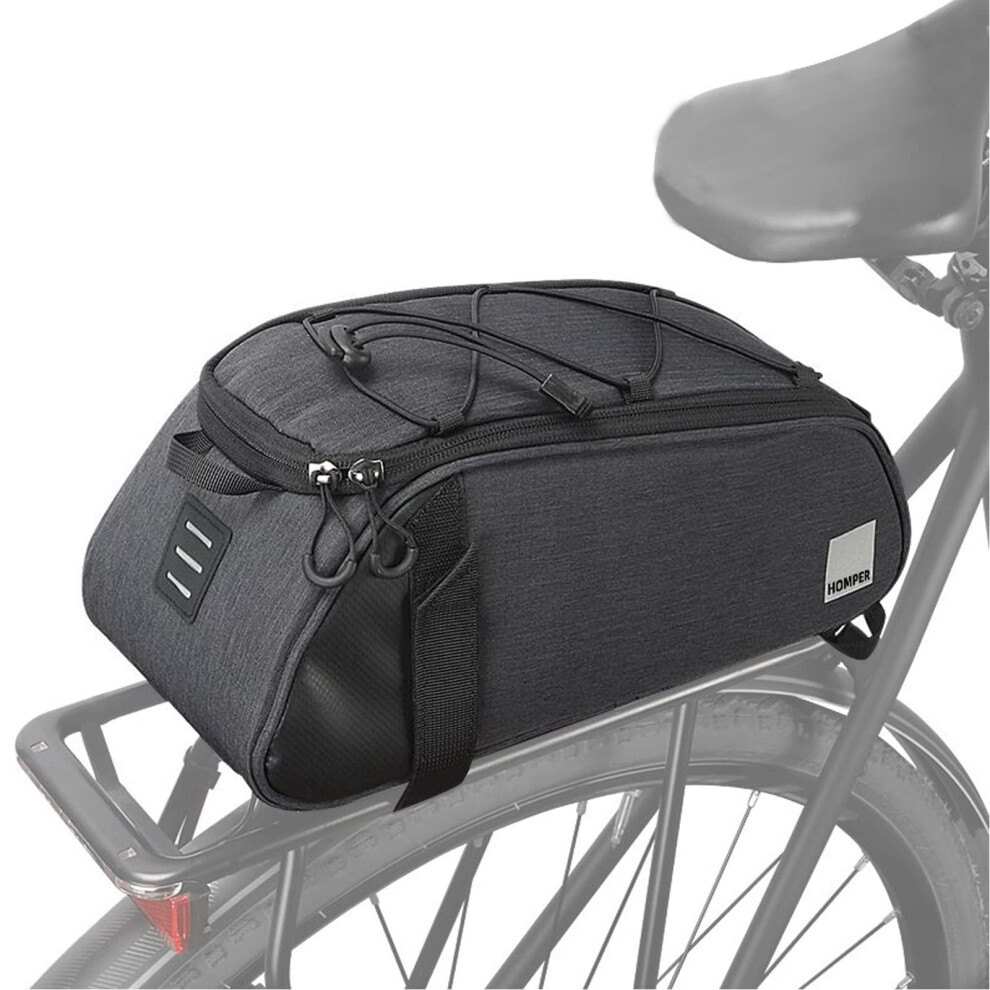 Homper Cycle Saddle Rear Rack Pannier Bike Bag 7 L Mountain Road Mtb Bicycle Bike Trunk Bag Bicycle Accessories Shoulder Handbag Bag Pannier Black