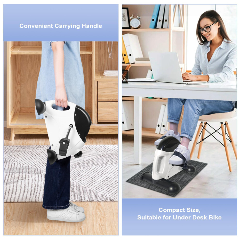 Mini Exercise Bike Himaly Under Desk Bike Pedal Exerciser Portable Foot Cycle Arm Amp Leg Peddler Machine With Lcd Screen Displays 141039