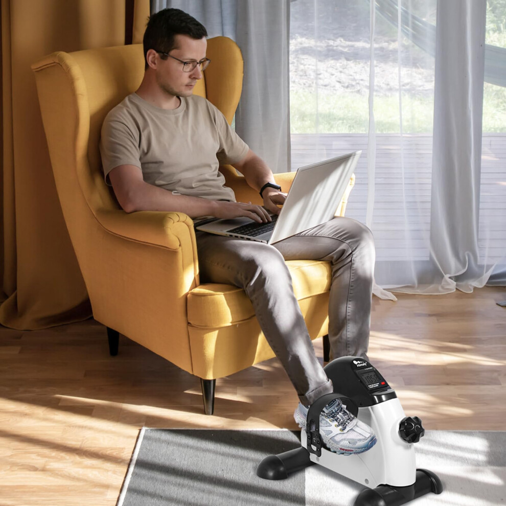 Mini Exercise Bike Himaly Under Desk Bike Pedal Exerciser Portable Foot Cycle Arm Amp Leg Peddler Machine With Lcd Screen Displays 141039