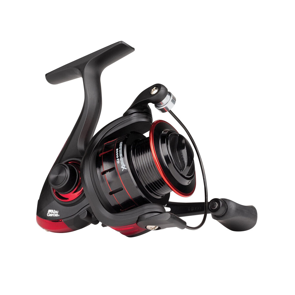 Abu Garcia Cardinal X Spinning Reel, Fishing Reel, Spinning Reels, Predator Lure Fishing - Trout, Perch, Pike, Salmon, Unisex, Black/Red, 5000