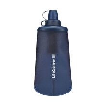 LifeStraw Peak Series - Collapsible Squeeze Bottle Water Filter System ? 650ml for Trail Running, Through Hiking, Travel, Cycling, and Fishing,
