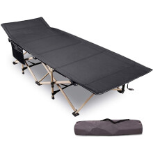 REDCAMP Folding Camping Beds for adults, 28" Extra Wide Heavy Duty Sturdy Camp Bed Portable, Stronge Thicker Tubes Sleeping Cot Outdoor Travel Office