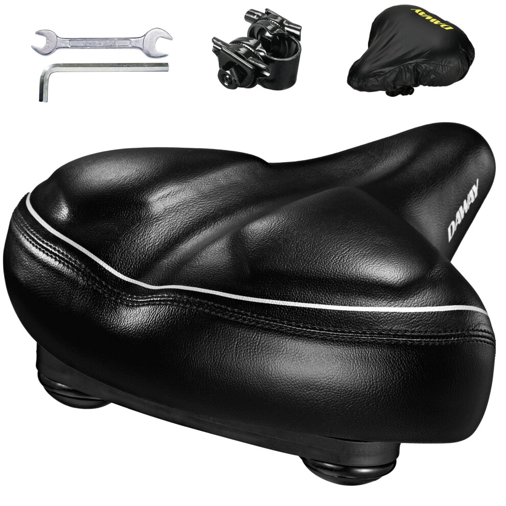 DAWAY C40i Ultra-Comfortable Oversized Bike Seat Memory Foam