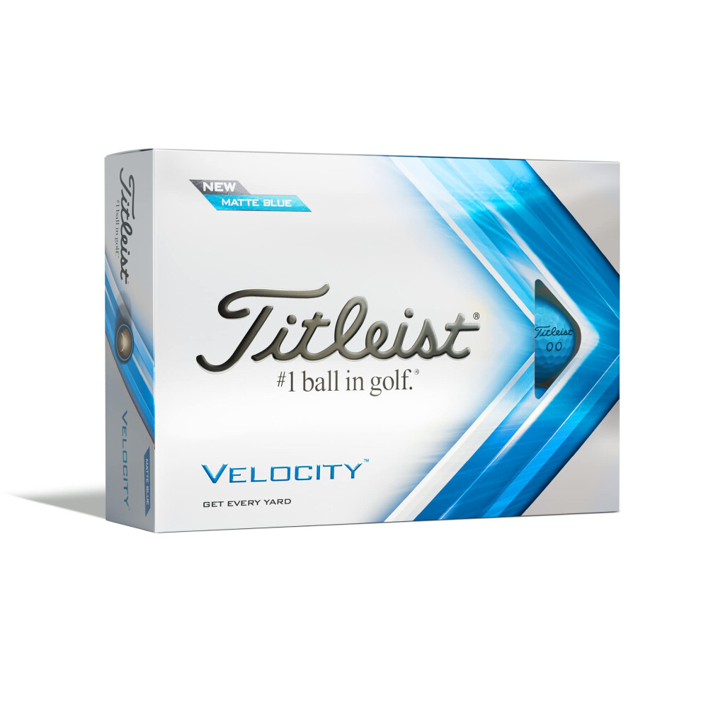 Titleist Velocity Golf Balls Matte Blue, One Size