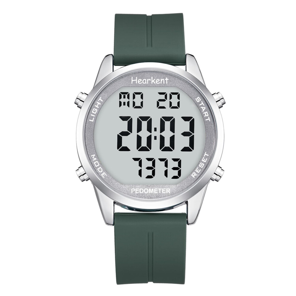 Pedometer Watch for Walking for Senior Non Bluetooth No App Required with Steps Calories Counter and LCD Large Numbers
