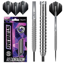 RED DRAGON Rebel 25 Gram Tungsten Darts Set with Flights and Shafts (Stems)