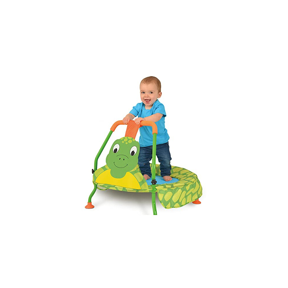 Galt Nursery Trampoline - Turtle Toddlers Trampoline Encourages Childrens Active Play - Indoor and Outdoor Mini Kids Trampoline - Durable Frame, Easy