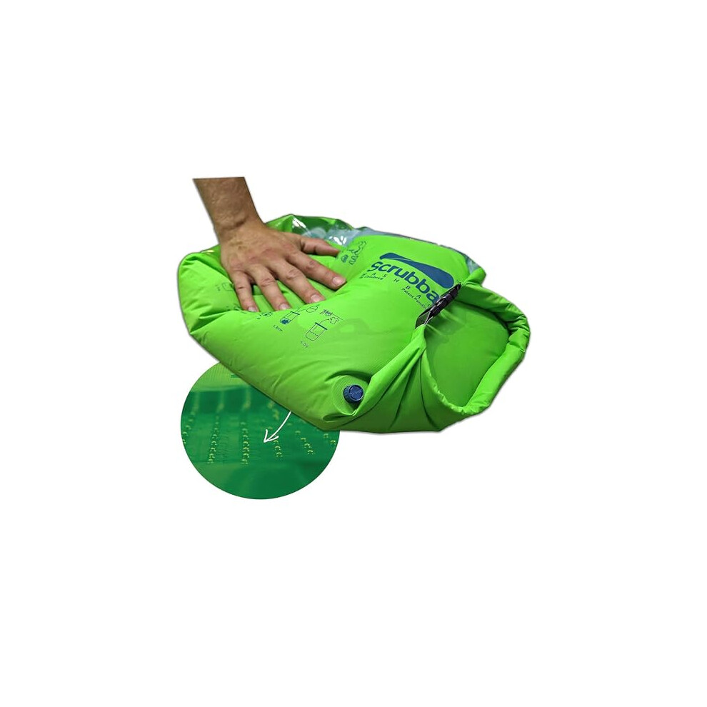 Scrubba Wash Bag Portable Washing Machine - Lightweight Manual Washing Machine for Travel, Camping, Laundry, Baby Clothes - Travel Essentials, Gift --image-OPC-PF2NFYN-NEW