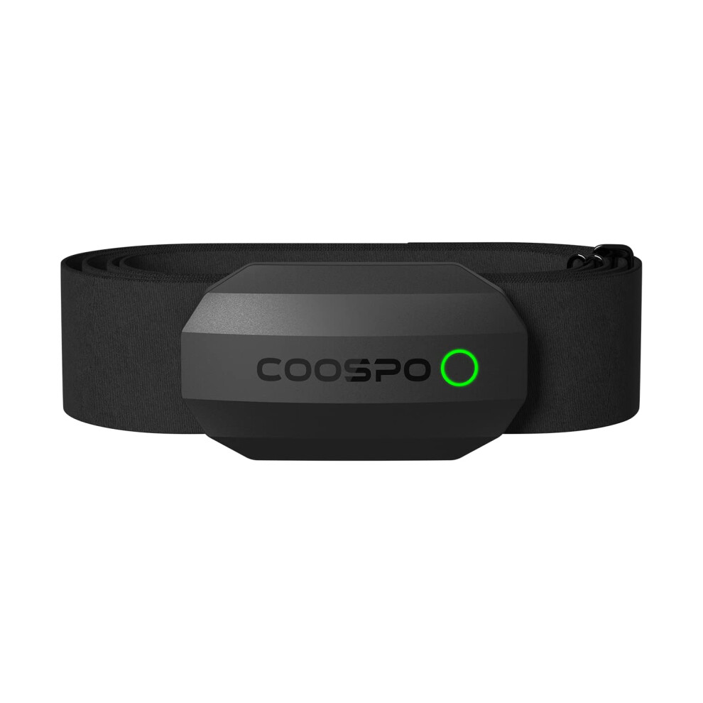 Coospo Heart Rate Monitor Chest Strap,Bluetooth Ant+ Chest Hrm For Running Cycling Gym Fitness, Heart Rate Monitors Ip67 Waterproof Compatible With