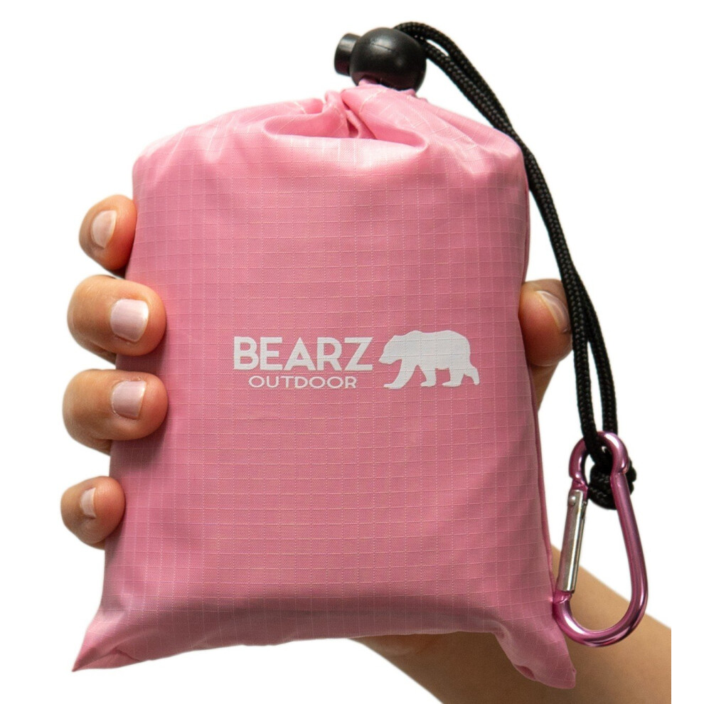 BEARZ Outdoor Travel Blanket Pocket Sized Beach Blanket Camping Blanket Waterproof Picnic Blanket Sandproof Beach Mat Camping Gadgets Festival on OnBuy