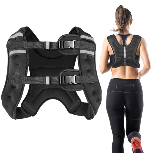 WeightedVest2kgWeightVest,WeightedVestsforMenWomenforRunningTrainingWorkoutJoggingWalkingGymStrengthTraining