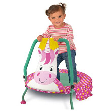 Galt Nursery Trampoline - Unicorn Toddlers Trampoline Encourages Childrens Active Play - Indoor and Outdoor Mini Kids Trampoline - Durable Frame, Easy