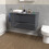 NES Home Nes Home Grey 800mm Bathroom Wall Hung Vanity With Worktop 3