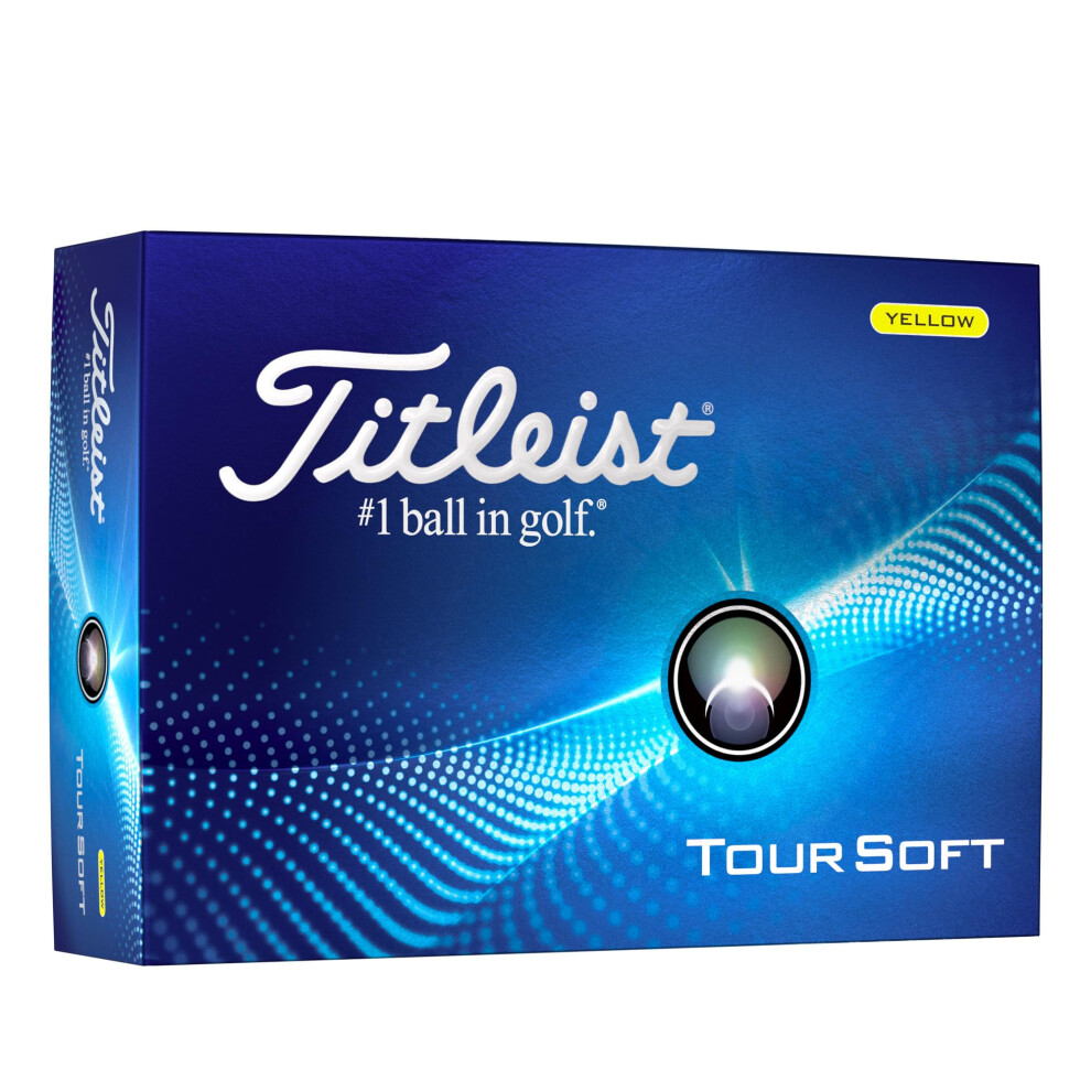 Titleist Tour Soft Golf Ball, Yellow