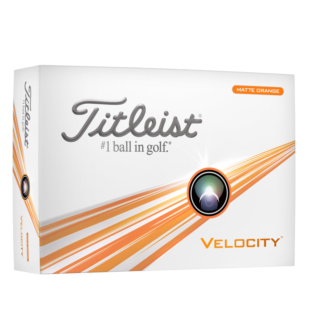 Titleist Velocity Golf Ball, Orange