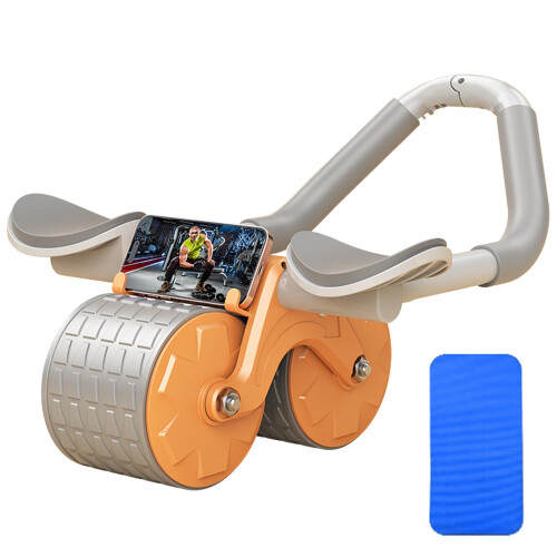 Automatic Rebound Abdominal Wheel Ab Roller Exercise Wheel with Elbow Support Abdominal Exercise Wheel Core Exercise Equipment for Fitness Home Gym on OnBuy