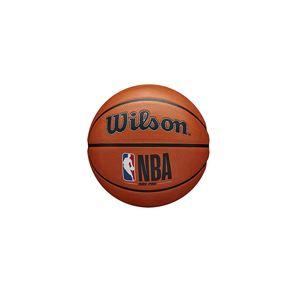 Wilson Basketball, NBA DRV Pro Model, Outdoor, Tackskin Rubber, Size: 7, Brown