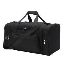 Sport Holdall Gym Duffle Bag with Shoulder Strap Overnight Weekender Bag for Men and Women (Black, 40L)
