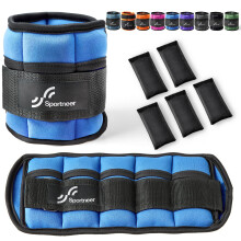 Sportneer Adjustable Weights Ankle Weights Set, Ankle Wrist Weight Straps, 0.44Kg-2.25Kg for Per Ankle, 0.88Kg-4.5Kg for a Pair, 2 Pack