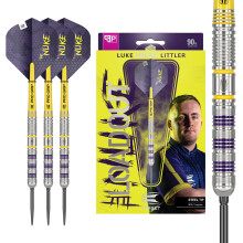TARGET Darts Luke Littler Loadout 90% Tungsten Steel Tip Darts Set ? 23G Steel Tip Dart, The Nuke Player Edition Dart Set, Swiss Point Darts, SP Tool