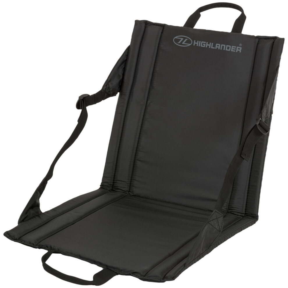 Highlander Outdoor Sit Mat - Portable Seat - Lightweight With Back Support And Pocket - Perfect As A Picnic Chair, Stadium Seat, Beach Chair, Or