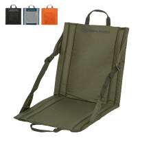 Highlander Outdoor Sit Mat - Portable Seat - Lightweight with Back Support and Pocket - Perfect as a Picnic Chair, Stadium Seat, Beach Chair, or