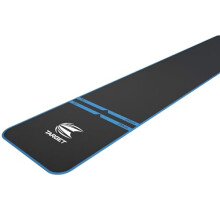 TARGET Darts World Champion Darts Mat Black and Blue | Dart Oche Mat with Soft Tip and Steel Tip Throw Line Distances | Non Slip Carpet Mats for Floor
