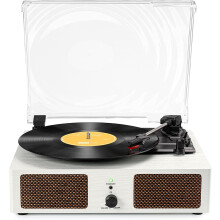 Vinyl Record Player Wireless Turntable with Built-in Speakers and USB Belt-Driven Vintage Phonograph Record Player 3 Speed for Entertainment and Home