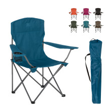 Highlander Camping Chair - Compact & Lightweight Folding Chair, 2.2kg, Portable Chair for Outdoors, Durable Steel Frame Arm Chair with Cup Holder