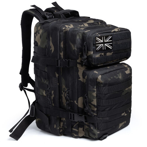 QT QY 45L Military Tactical Backpacks Molle Army Assault Pack 3 Day Bug Out Bag Hiking Treeking Camouflage Hunting Rucksack on OnBuy