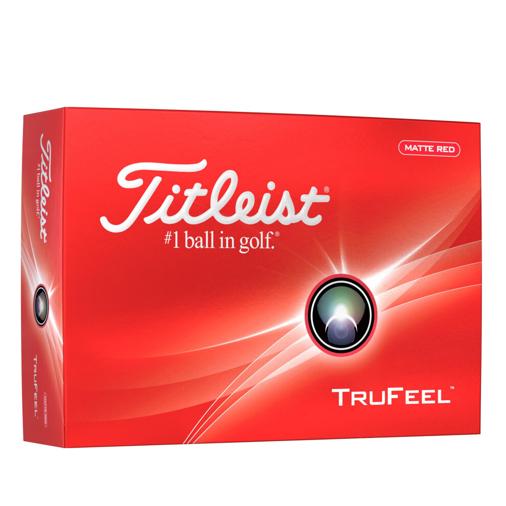 Titleist TruFeel Golf Ball, Matte Red