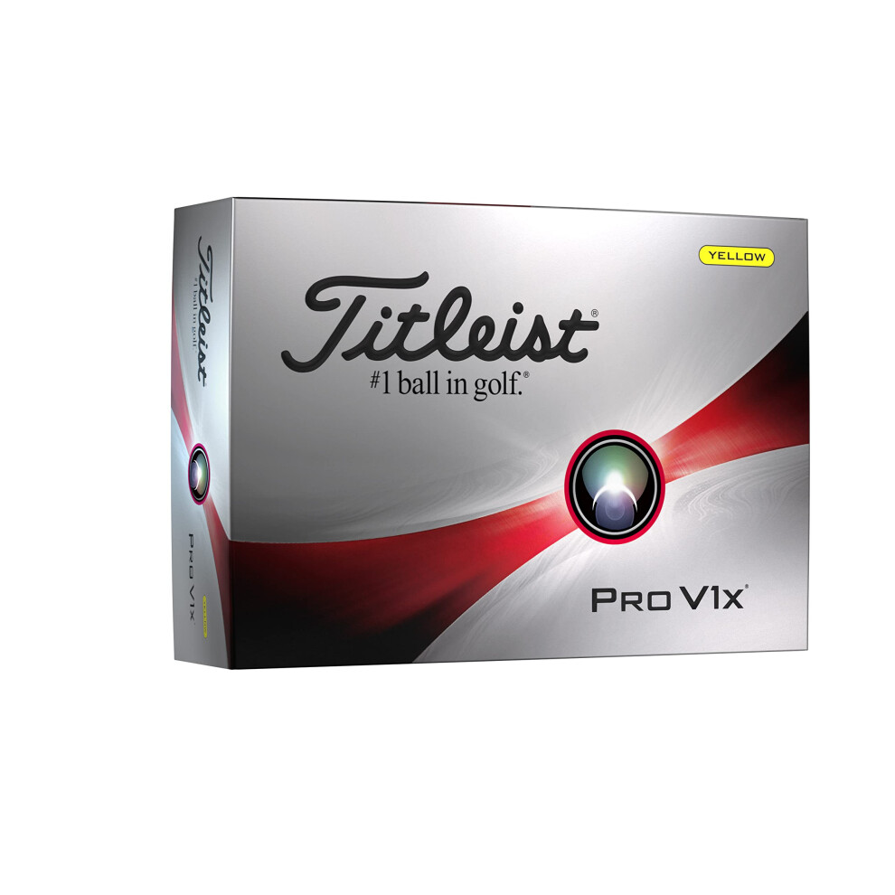 TITLEIST 2023 Pro V1x Golf Ball, Yellow