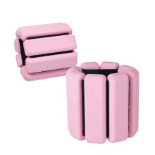 2 PCS Adjustable Wrist Weights Ankle Weights Set for Exercise Walking Jogging Yoga Aerobics Pilates Weight-Bearing Bracelet Fitness Wristband (pink)