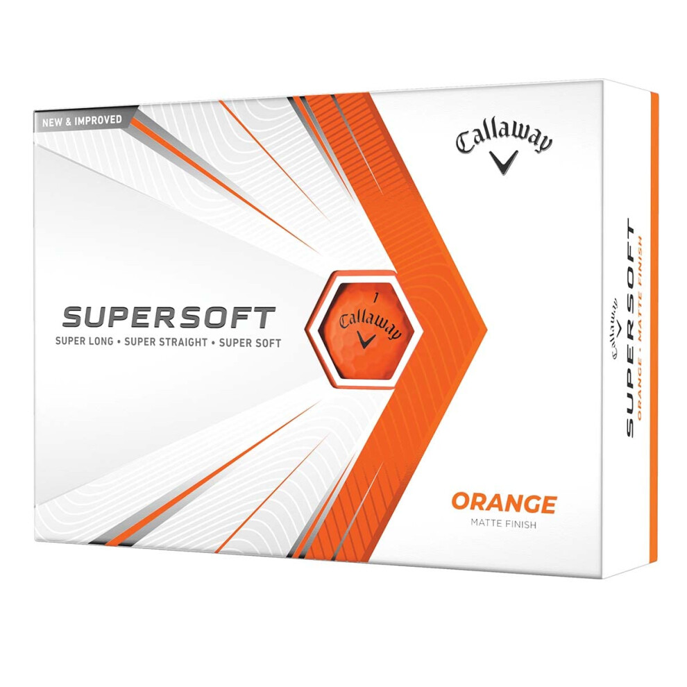 Callaway 2021 Supersoft Golf Balls, Orange