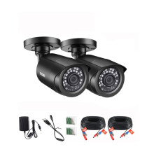 ZOSI 2 Pack 1080P Security Camera Outdoor with 80ft Night Vision, IP66 Weatherproof, Motion Detection, CCTV Surveillance Bullet Cameras Only Support