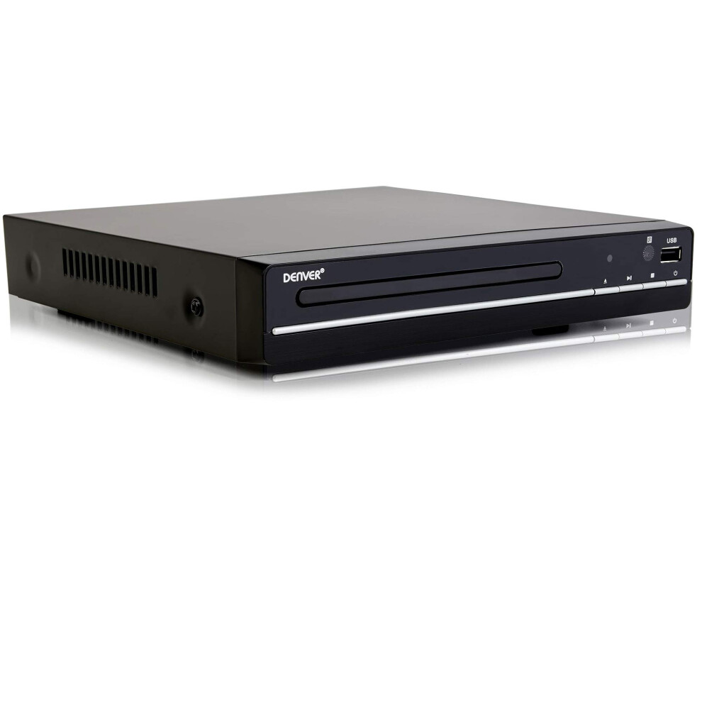 Denver DVH-7787 UK Version - Compact DVD Player, Multi Region/All Region, Full HD 1080p Upscaling, HDMI, Scart & Composite Video Connections, USB Port