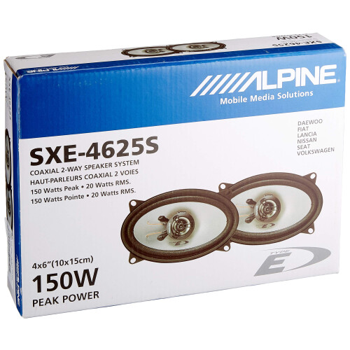 Alpine SXE 4625 S Car Loudspeaker, 60W 1
