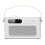 Roxel Roxel RDR-40 Stereo DAB/DAB+ Digital and FM Radio Portable Wireless Speaker with Dual Alarm Clock Function, USB & Micro SD MP3 Playback Function, 1