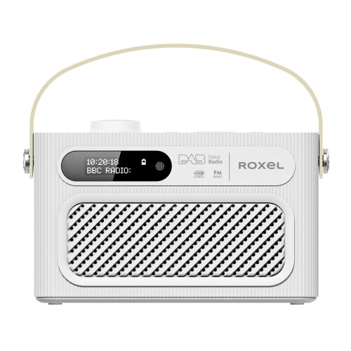 Roxel Roxel RDR-40 Stereo DAB/DAB+ Digital and FM Radio Portable Wireless Speaker with Dual Alarm Clock Function, USB & Micro SD MP3 Playback Function,