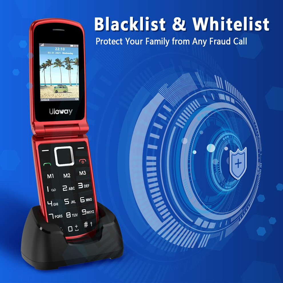 uleway-big-button-mobile-phone-for-elderly--pay-as-you-go-flip-cell-phone--unlocked-senior-mobile-phone-with-sos-emergency-button--charging-dock