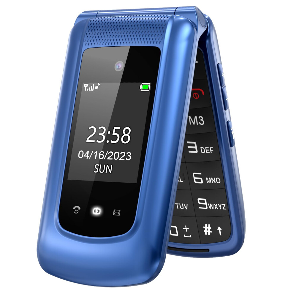 uleway Big Button Mobile Phone for Elderly Unlocked Flip Senior Mobil Phone Pay As You Go Flip Phone Basic Phone with SOS Emergency Button Speed Dail