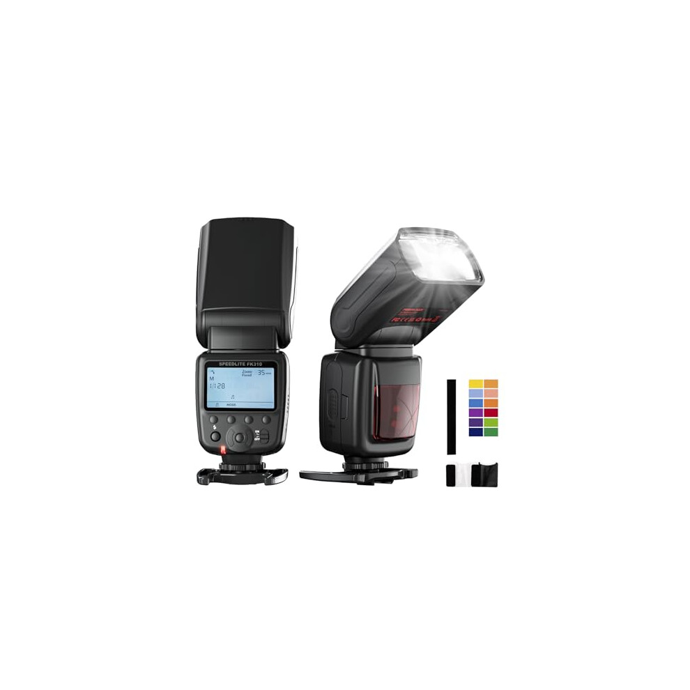 Photoolex Lcd Flash Speedlite For Canon Nikon Sony Panasonic Olympus Fujifilm Pentax Sigma Minolta Leica And Other Slr Digital Slr Film Slr Cameras 5051216810339