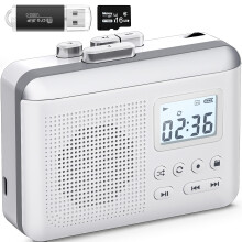 Gracioso Portable Cassette Player Recorder Converter,Cassette to MP3 via SD Card,Walkman Cassette Tape Player with 1000mah Rechargeable