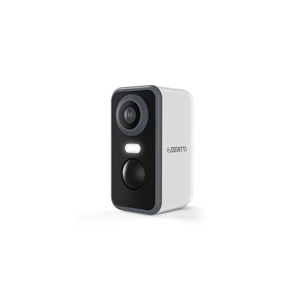 Deatti Security Camera Outdoor Wireless, 2K Battery Operated Wifi Cctv Camera Systems, Outdoor/Indoor Home Security Camera With Siren Floodlight, Pir 5051216818175