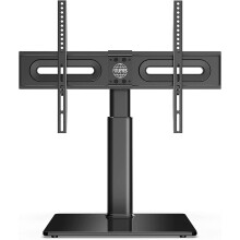 FITUEYES Universal TV Stand for 32 to 65 Inch TV,Tabletop TV Pedestal Stand with Swivel Bracket,Height Adjustable, Supports up to 40kg, Easy Assembly